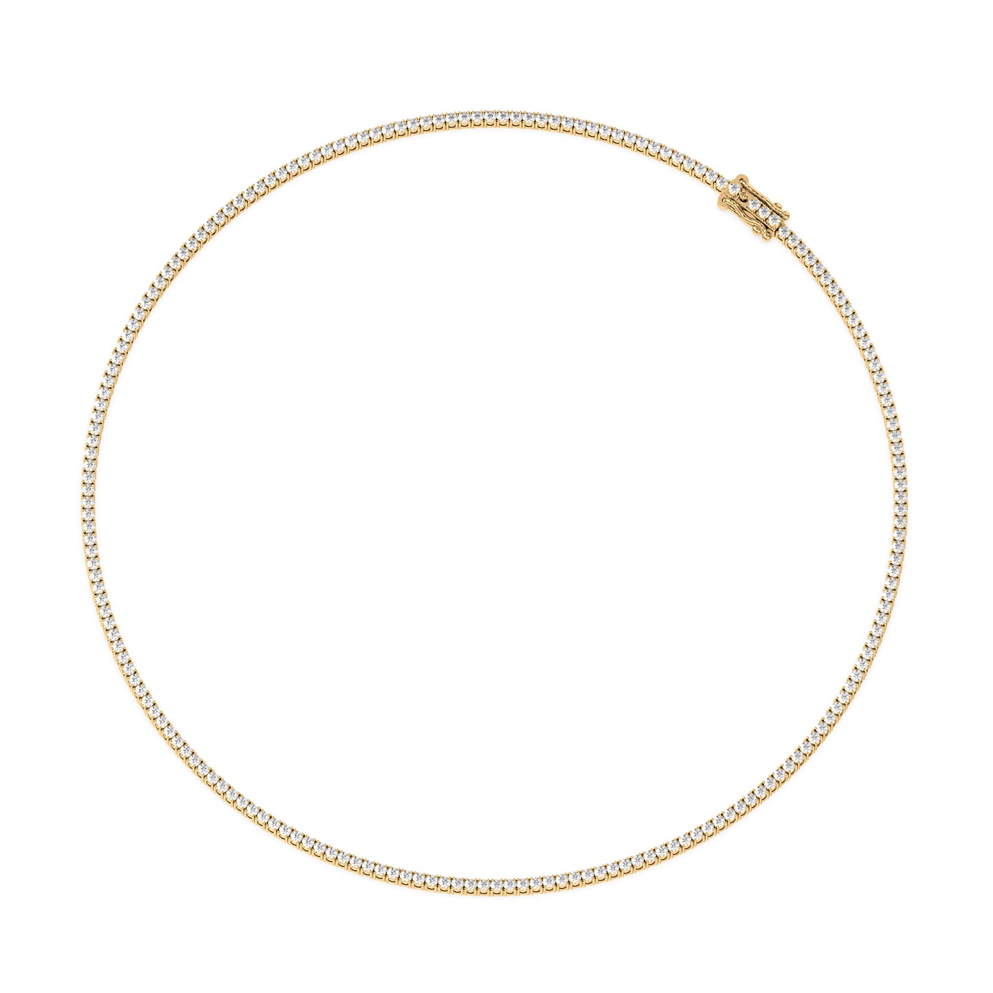 Elegant Diamond Tennis Necklace