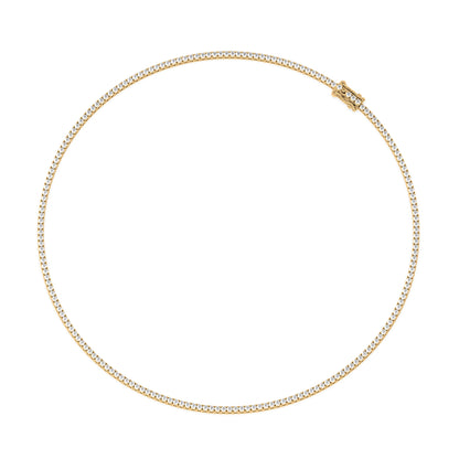 Elegant Diamond Tennis Necklace