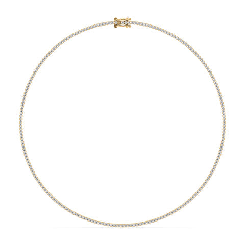 Elegant Diamond Tennis Necklace