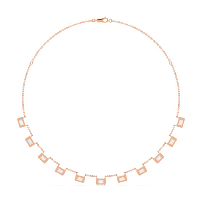 Emerald Baguette Necklace