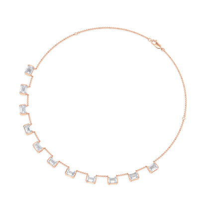 Emerald Baguette Necklace