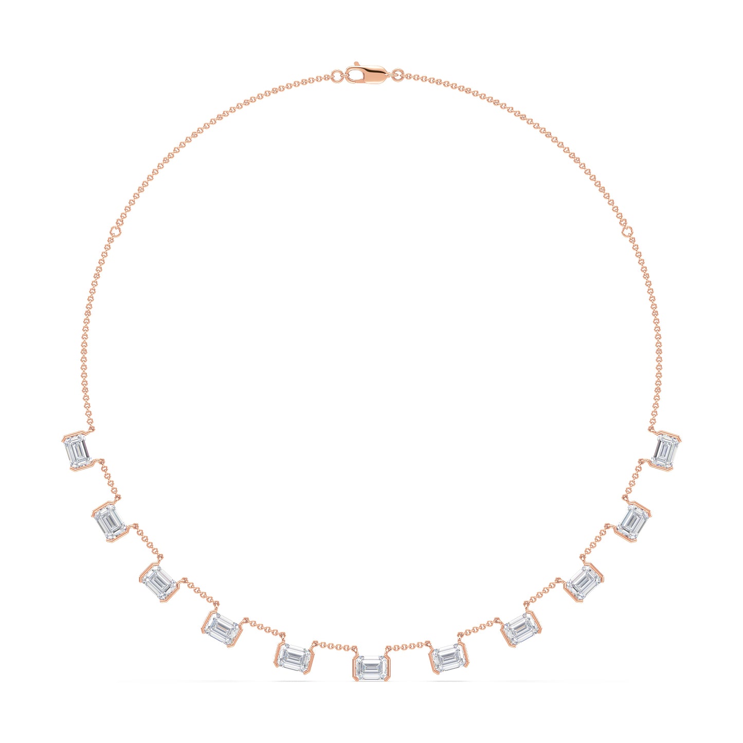 Emerald Baguette Necklace