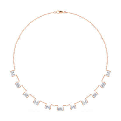 Emerald Baguette Necklace