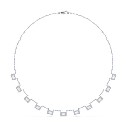 Emerald Baguette Necklace