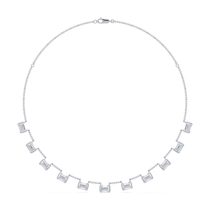 Emerald Baguette Necklace