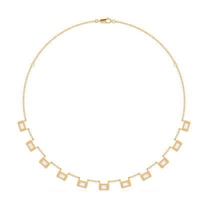 Emerald Baguette Necklace