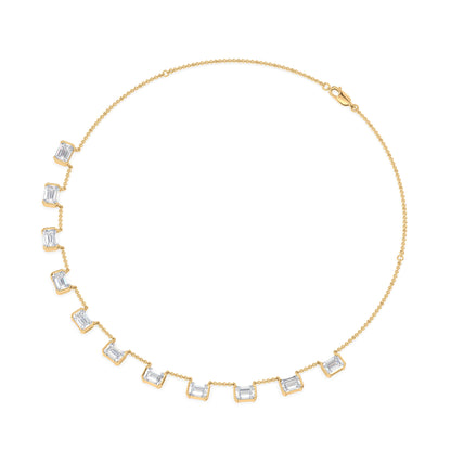 Emerald Baguette Necklace