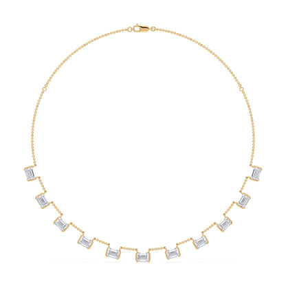 Emerald Baguette Necklace