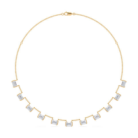 Emerald Baguette Necklace