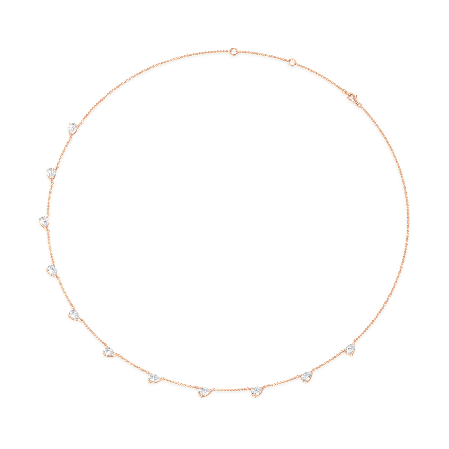 Floating Diamond Necklace