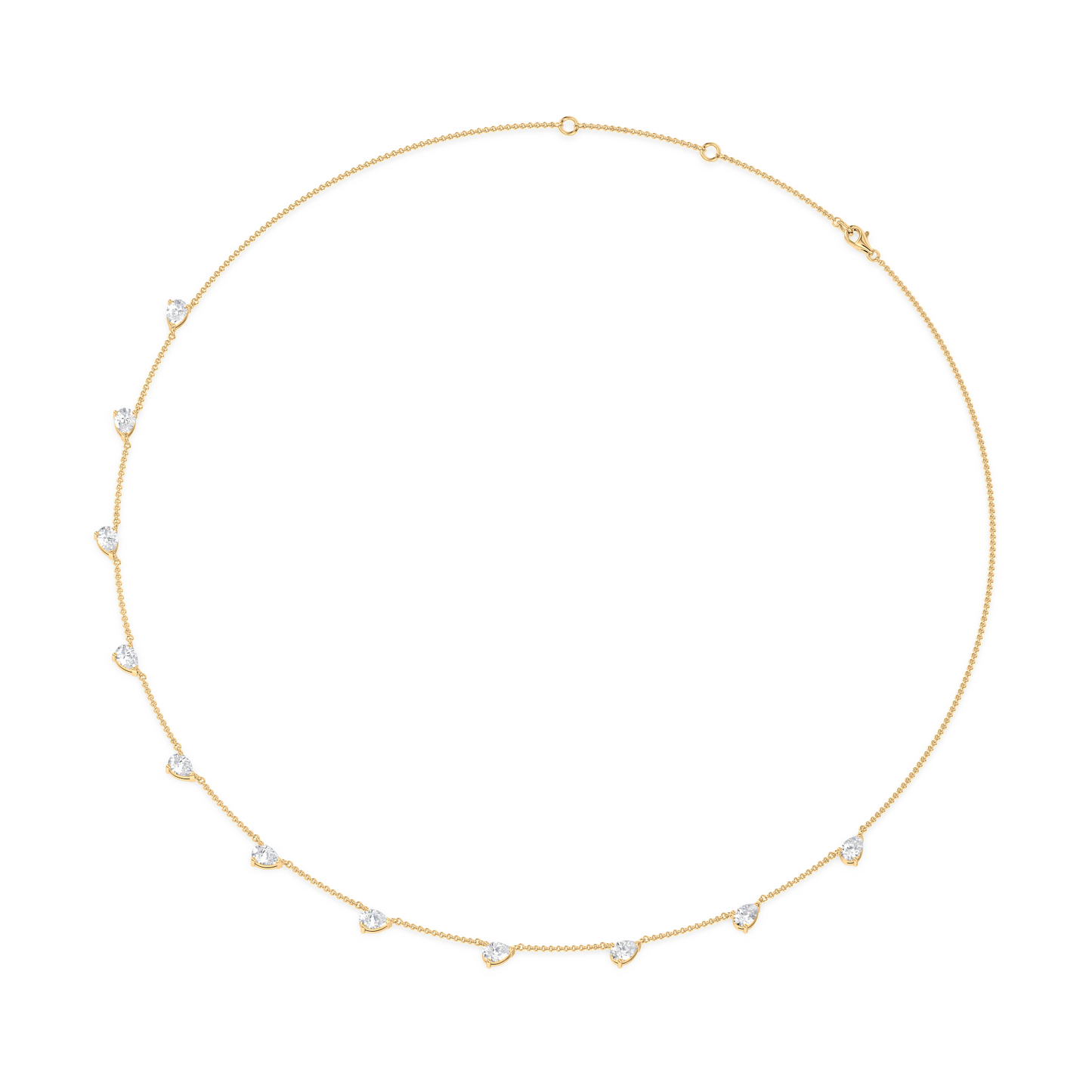 Floating Diamond Necklace