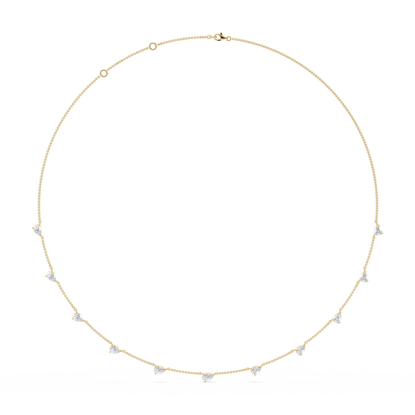 Floating Diamond Necklace