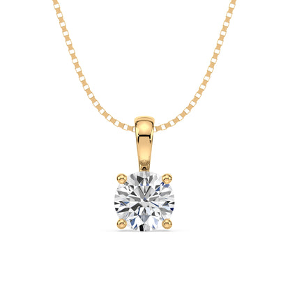 Timeless Solitaire Diamond Pendant