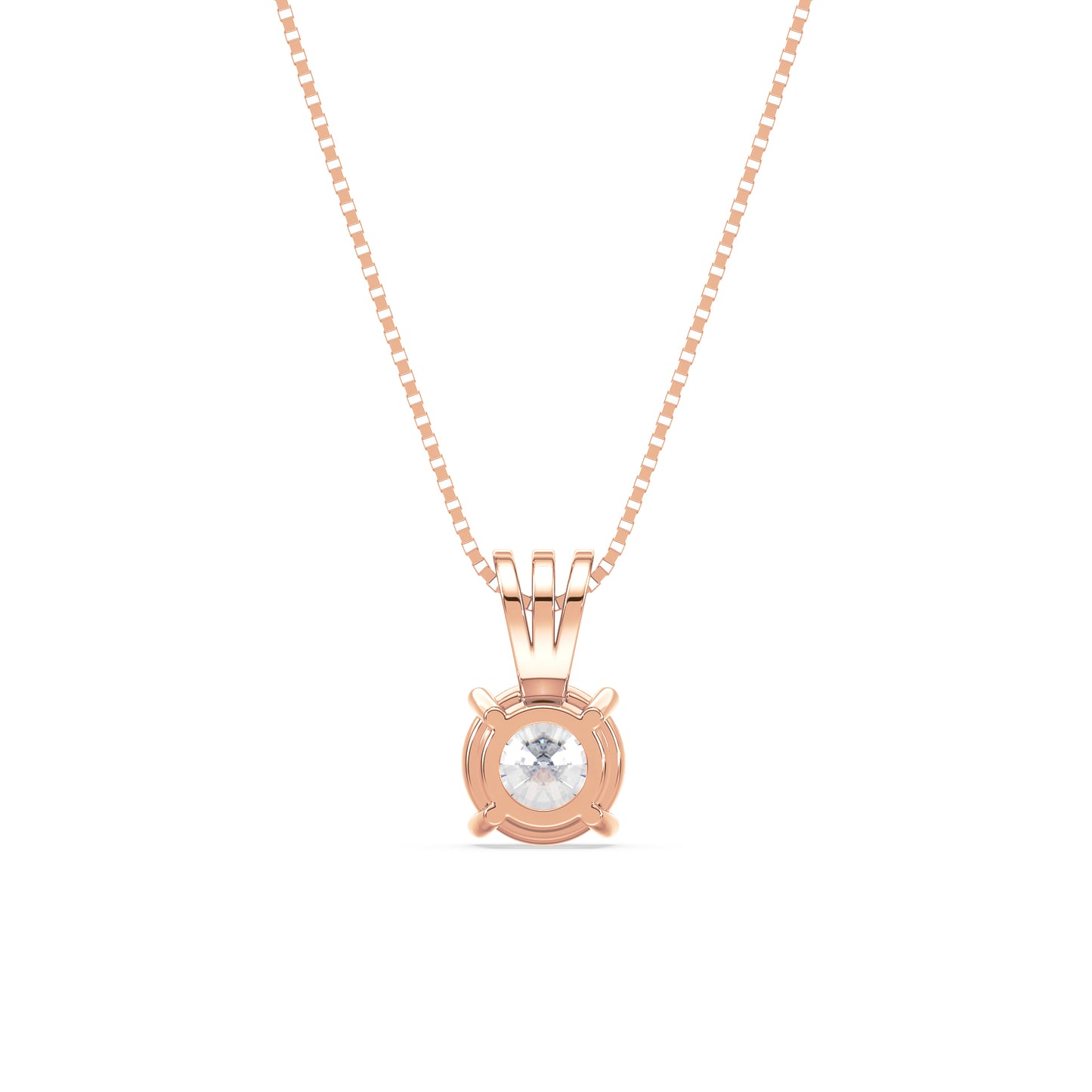 Elegant Solitaire Diamond Pendant
