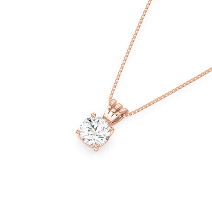 Elegant Solitaire Diamond Pendant