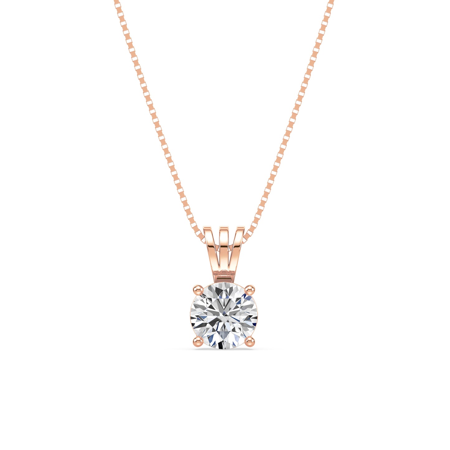 Elegant Solitaire Diamond Pendant