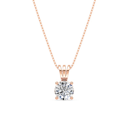 Elegant Solitaire Diamond Pendant