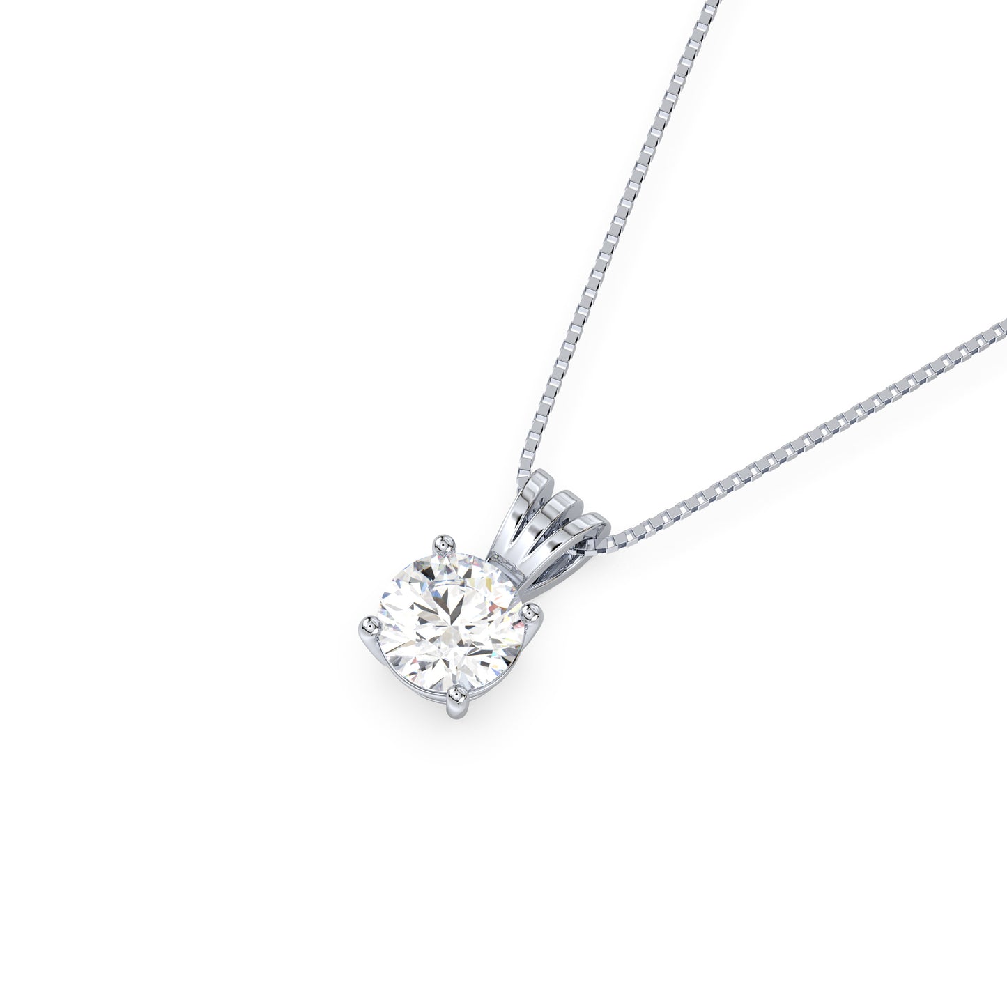 Elegant Solitaire Diamond Pendant