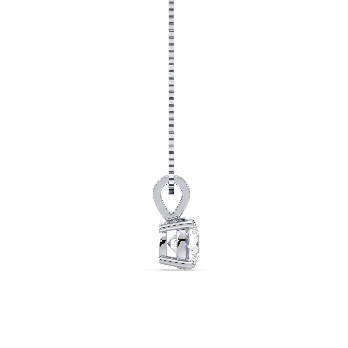 Elegant Solitaire Diamond Pendant