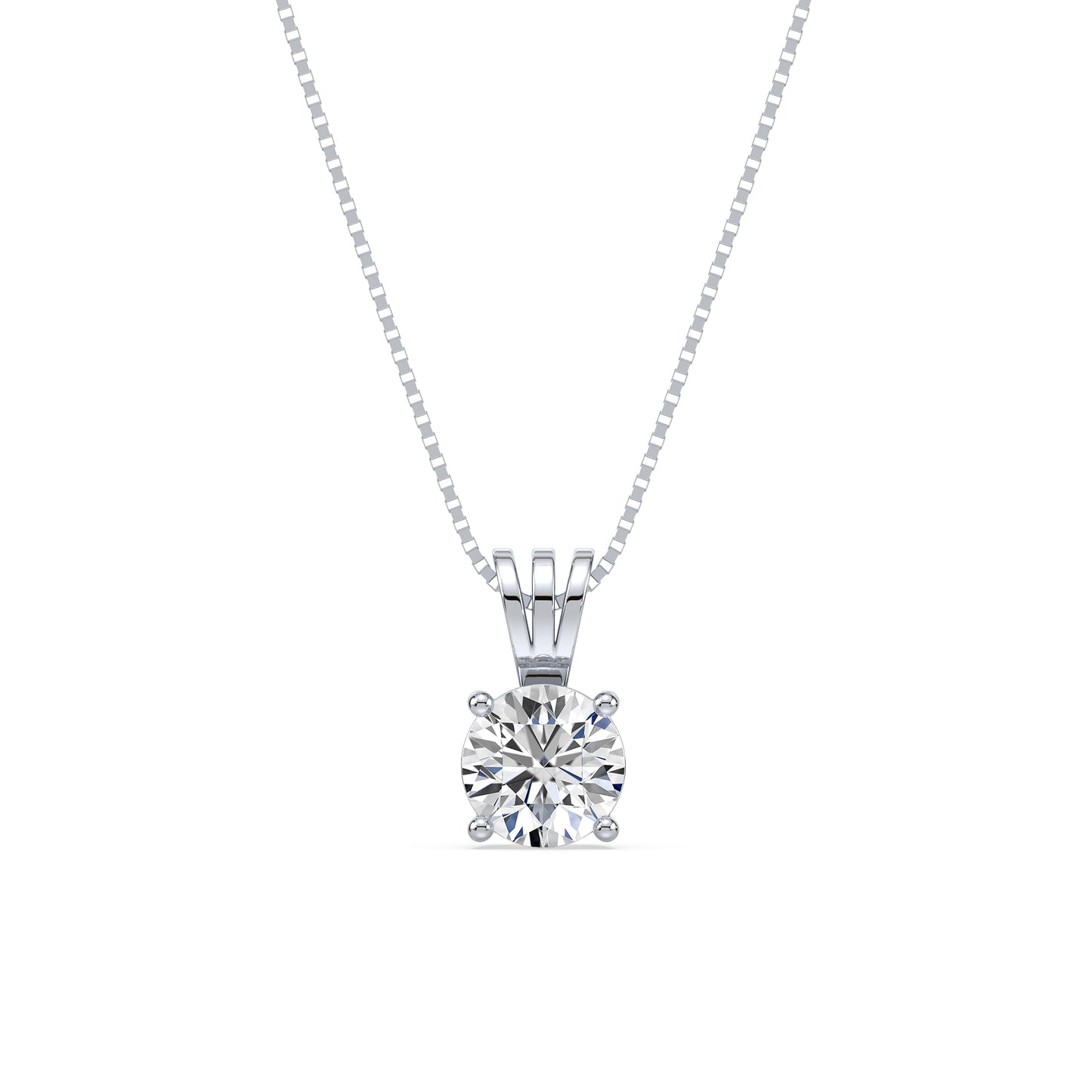 Elegant Solitaire Diamond Pendant