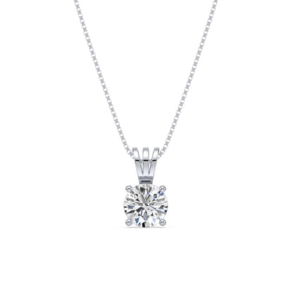 Elegant Solitaire Diamond Pendant