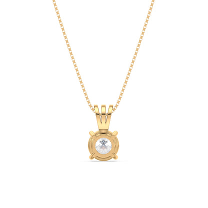 Elegant Solitaire Diamond Pendant