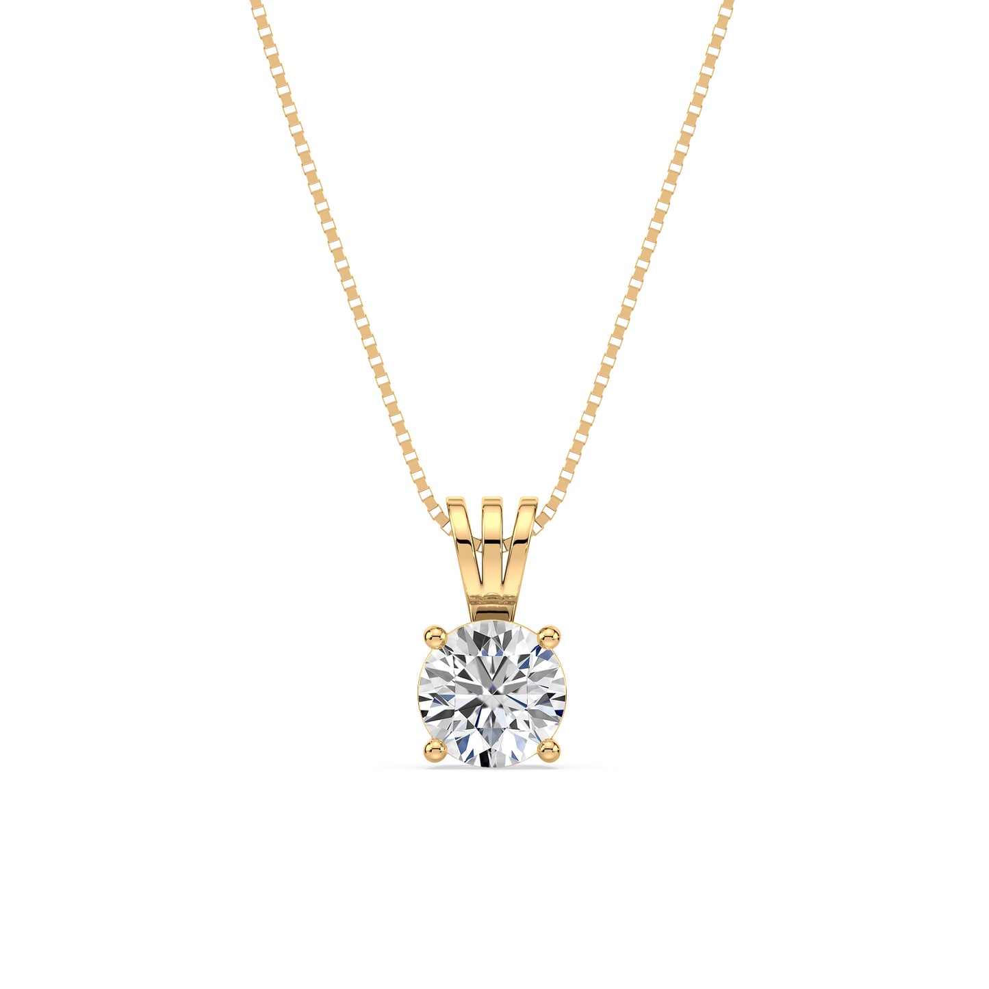 Elegant Solitaire Diamond Pendant