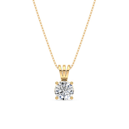 Elegant Solitaire Diamond Pendant