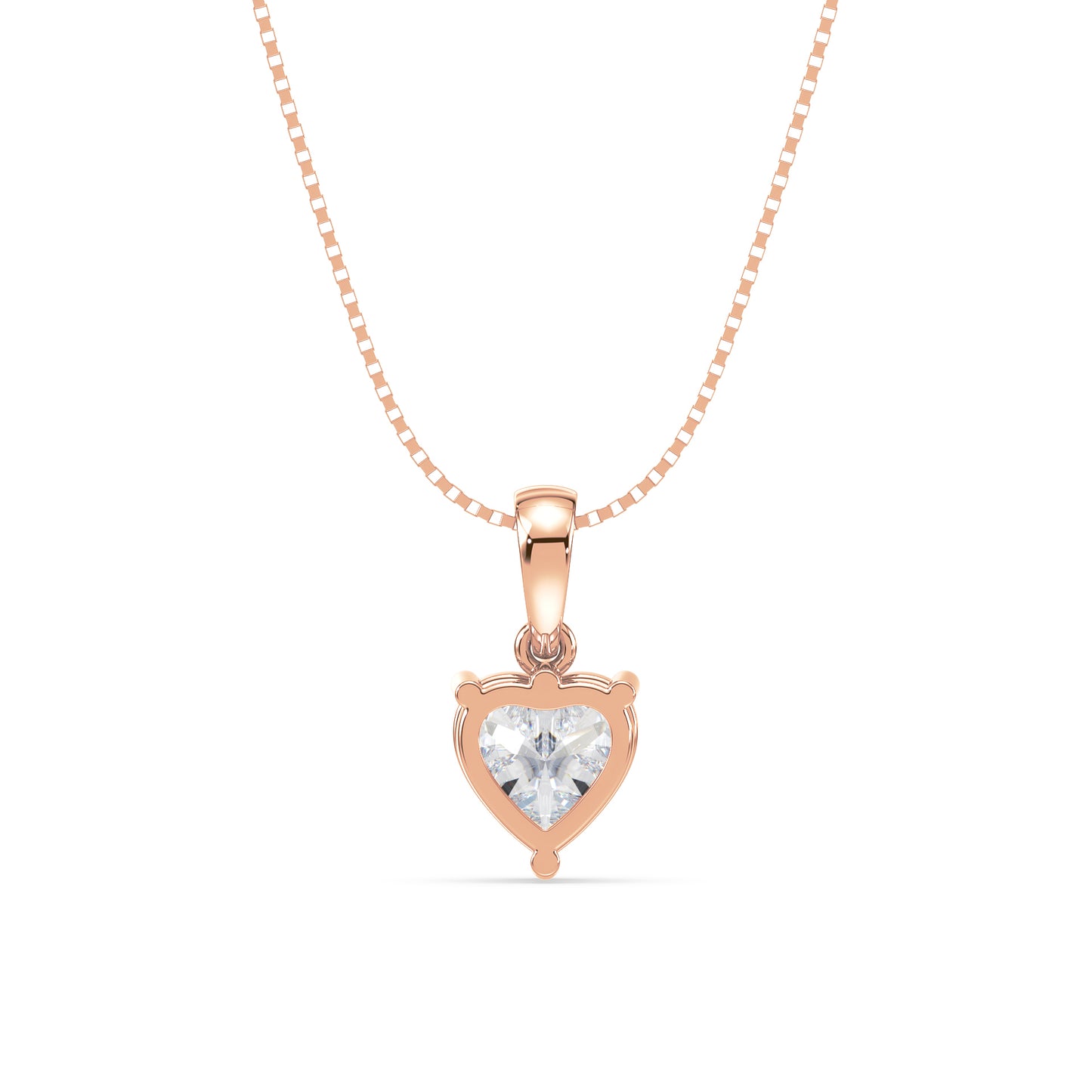 Heart-Shaped Diamond Pendant