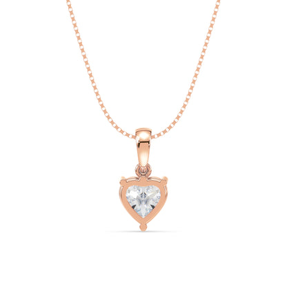Heart-Shaped Diamond Pendant