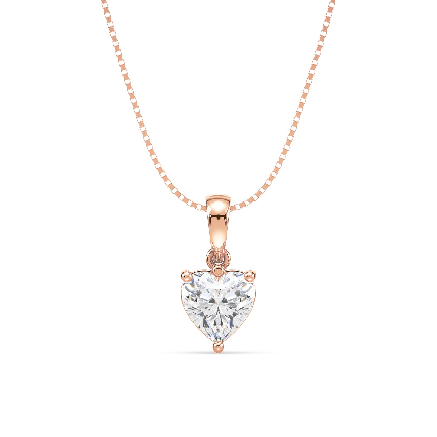 Heart-Shaped Diamond Pendant