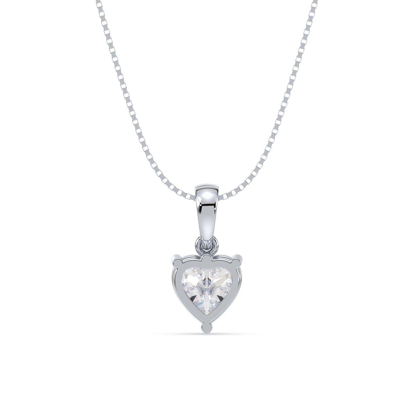 Heart-Shaped Diamond Pendant