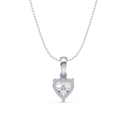 Heart-Shaped Diamond Pendant
