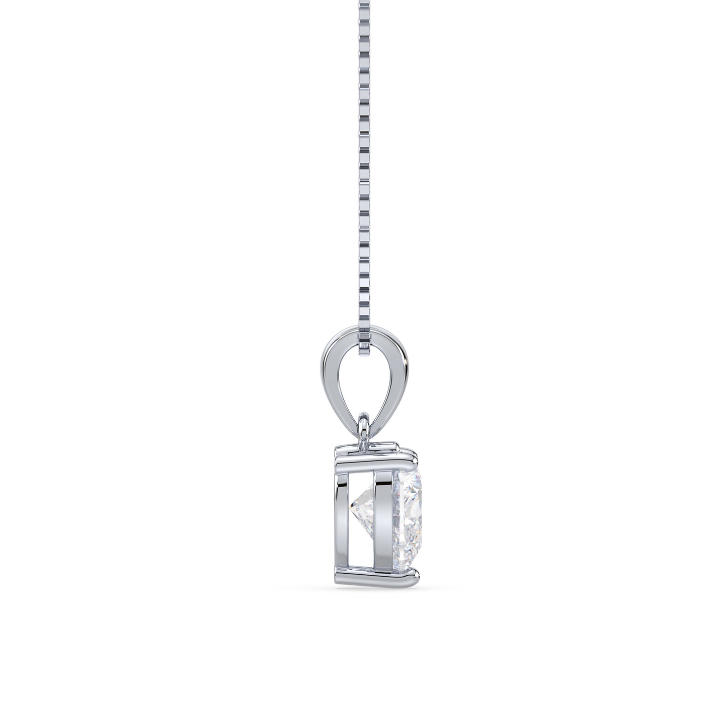 Heart-Shaped Diamond Pendant
