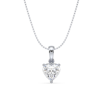 Heart-Shaped Diamond Pendant