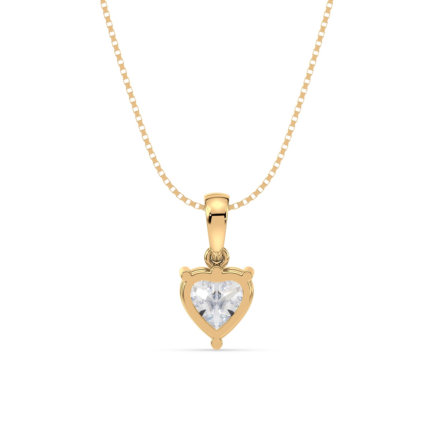 Heart-Shaped Diamond Pendant
