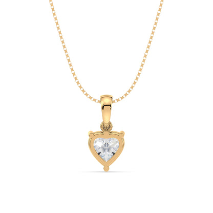 Heart-Shaped Diamond Pendant