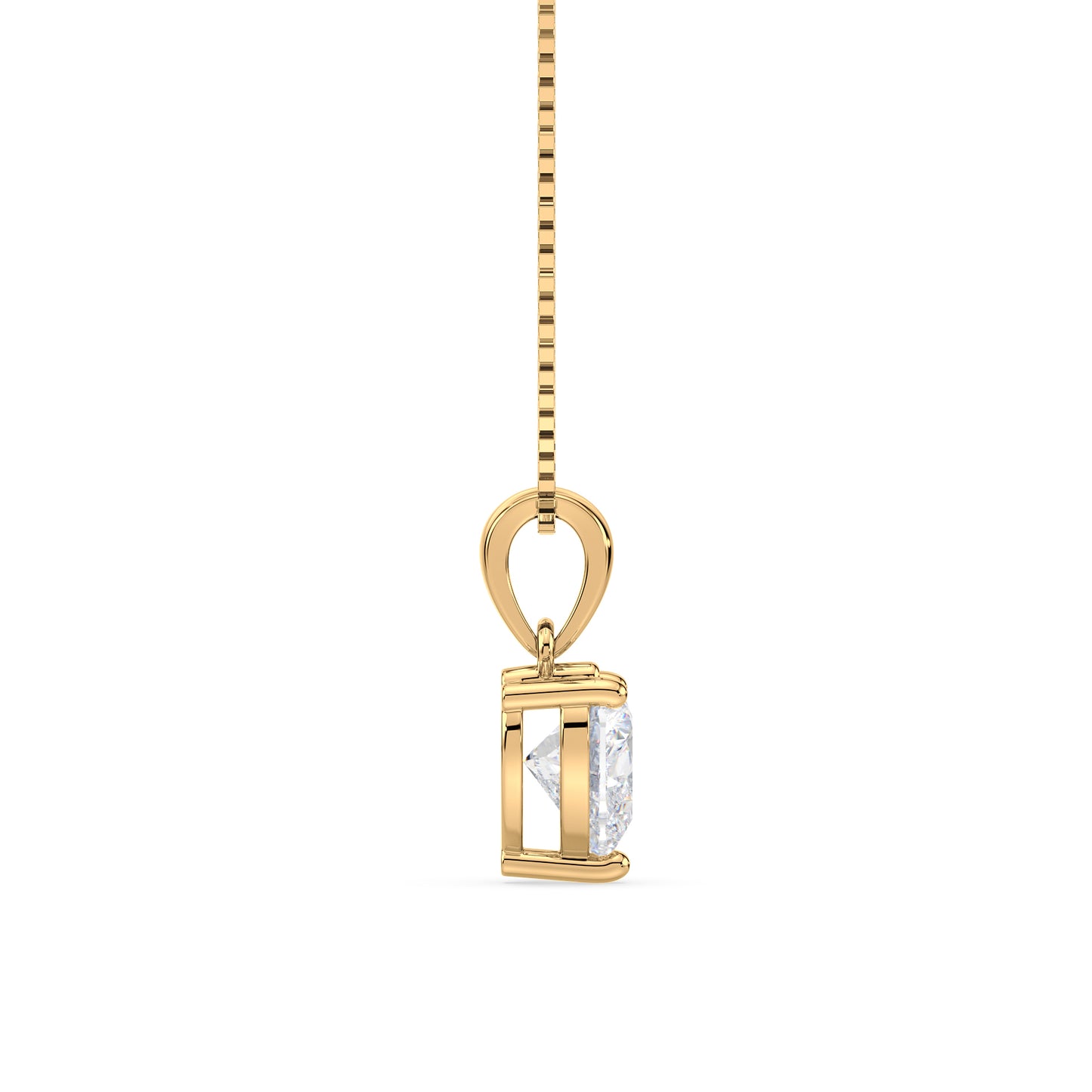 Heart-Shaped Diamond Pendant