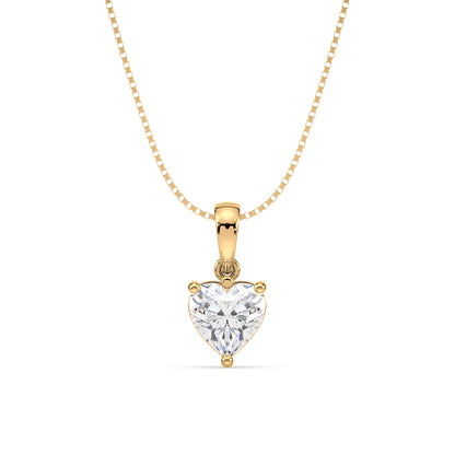 Heart-Shaped Diamond Pendant