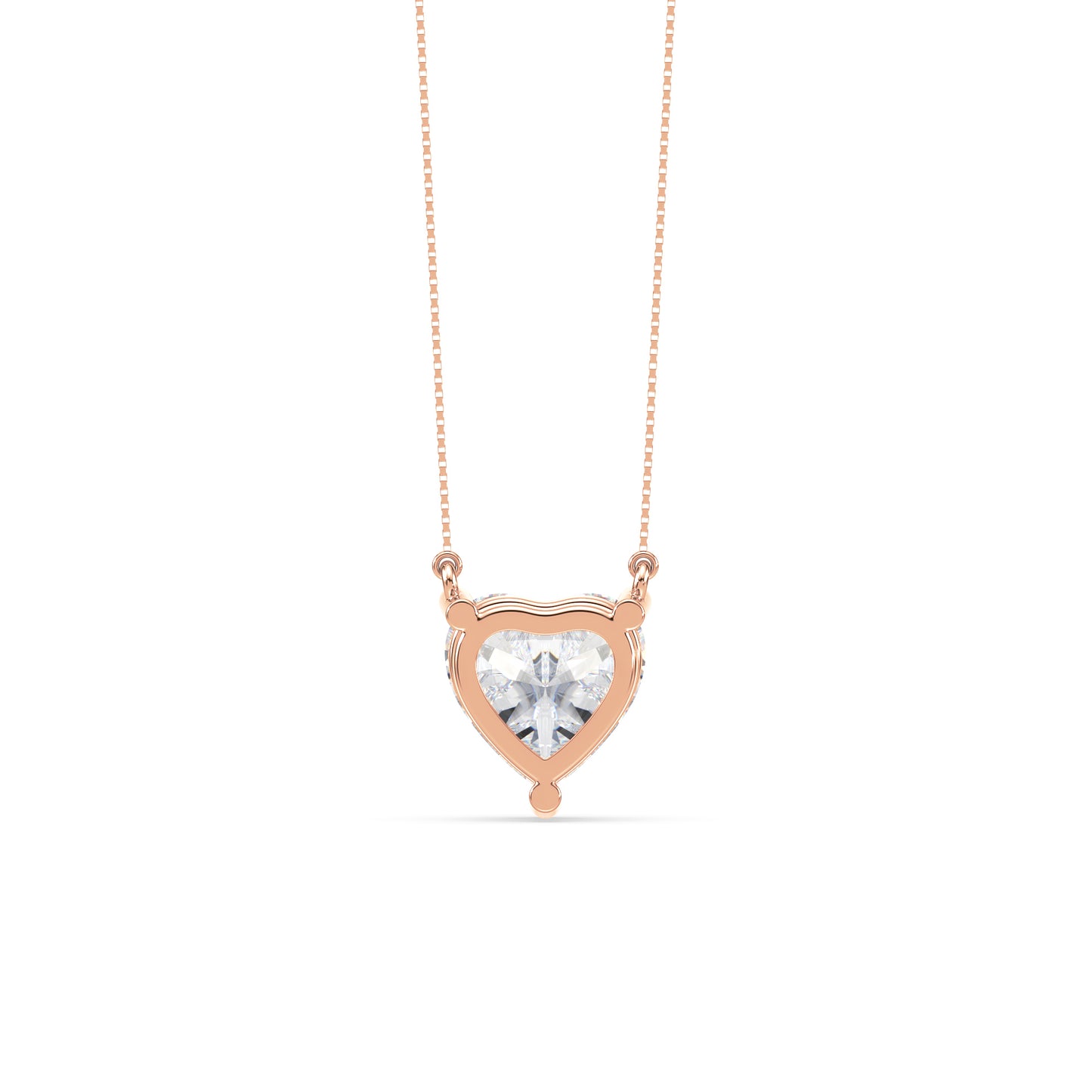 Heart-Cut Diamond Solitaire Pendant