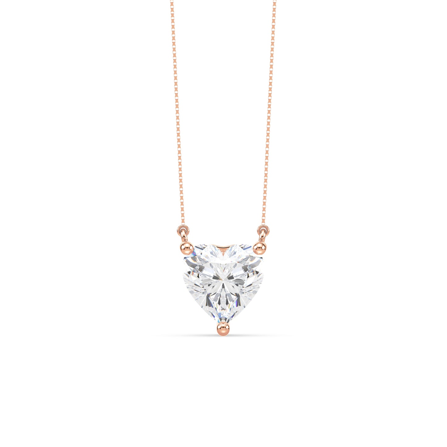 Heart-Cut Diamond Solitaire Pendant