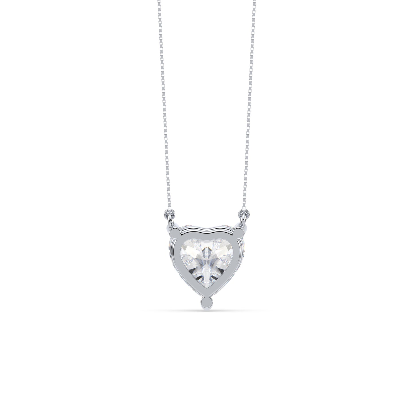 Heart-Cut Diamond Solitaire Pendant