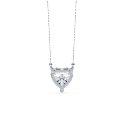 Heart-Cut Diamond Solitaire Pendant