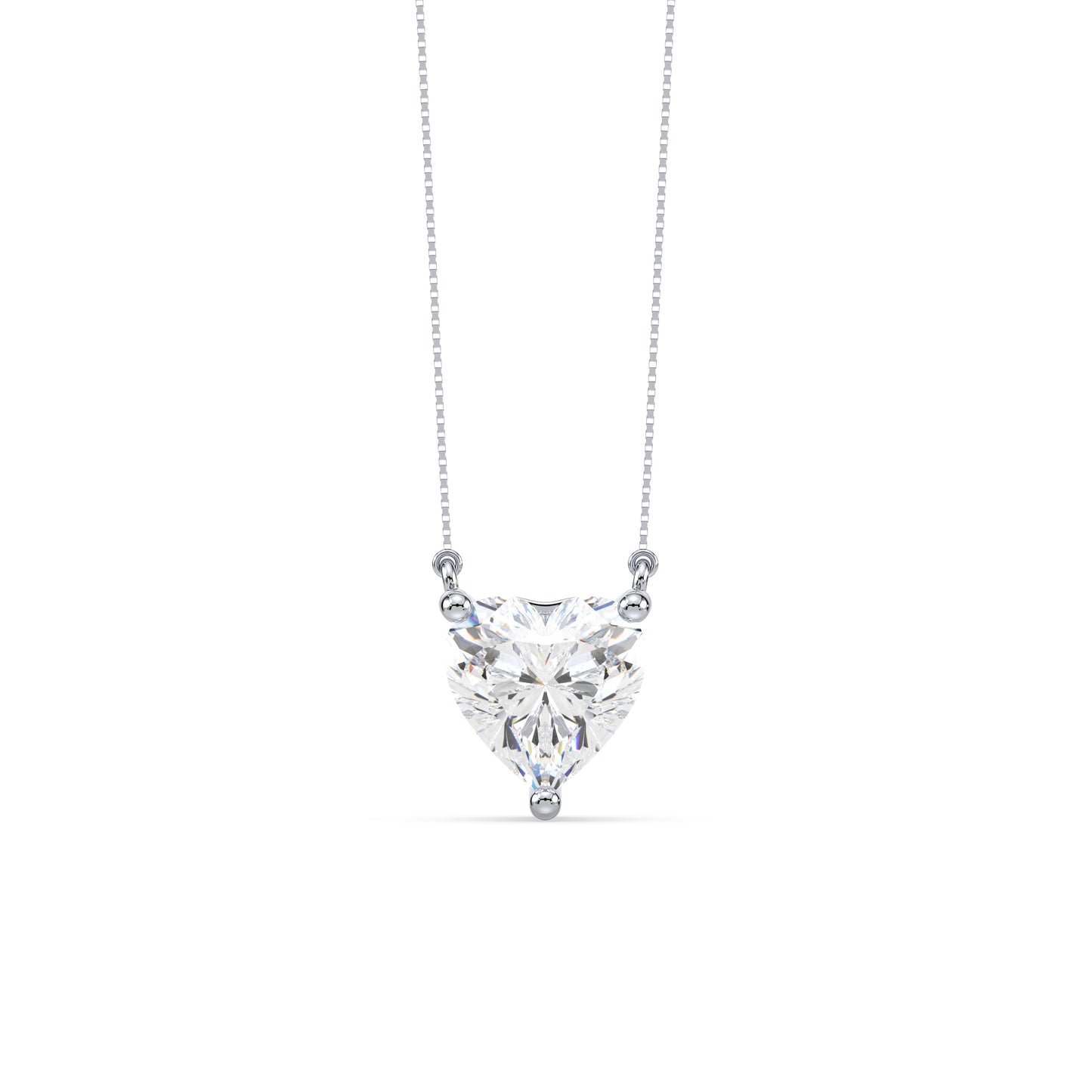Heart-Cut Diamond Solitaire Pendant