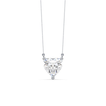 Heart-Cut Diamond Solitaire Pendant