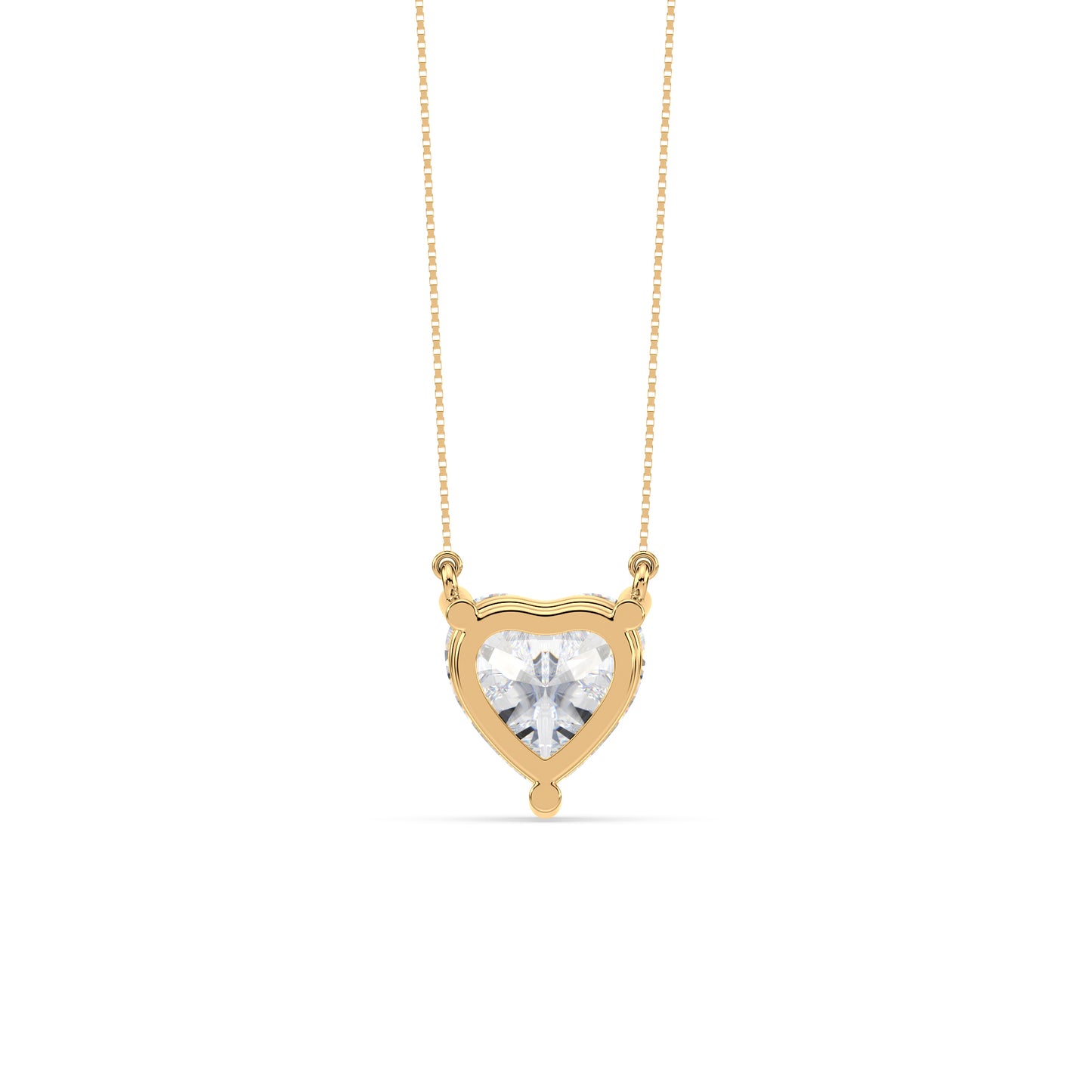 Heart-Cut Diamond Solitaire Pendant