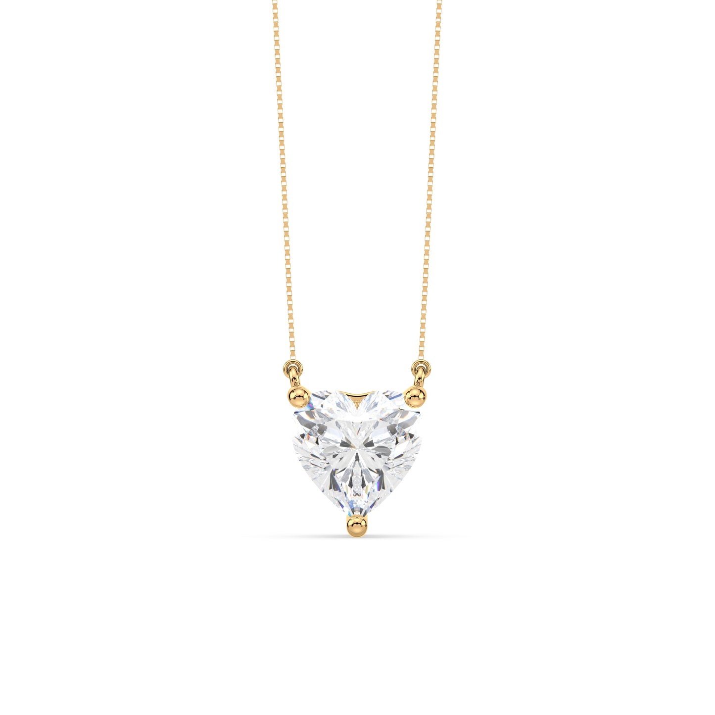 Heart-Cut Diamond Solitaire Pendant