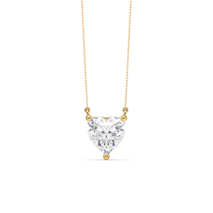 Heart-Cut Diamond Solitaire Pendant