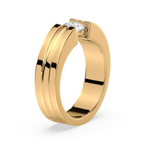 Bold Classic Solitaire Diamond Ring