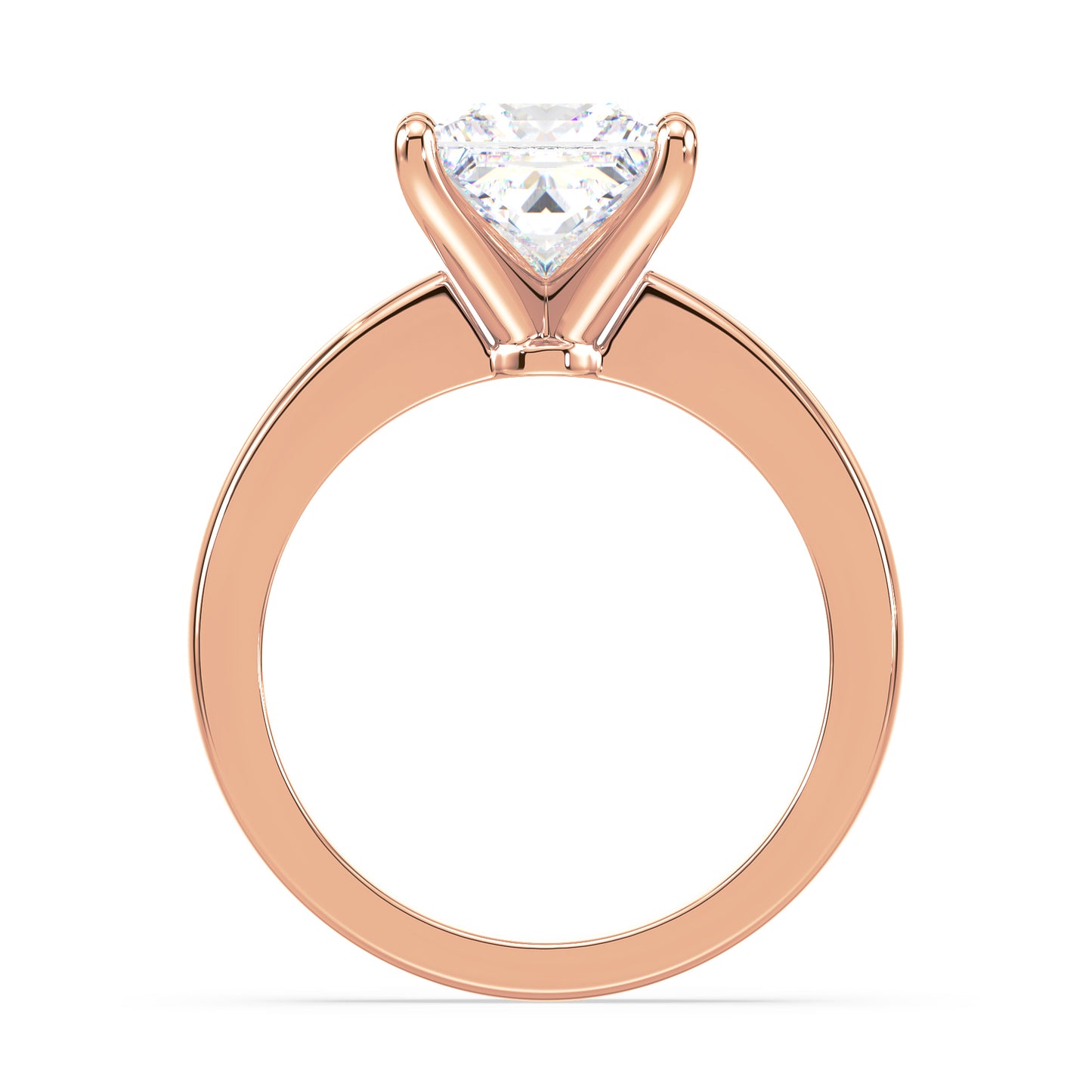 Princess-Cut Solitaire Diamond Ring